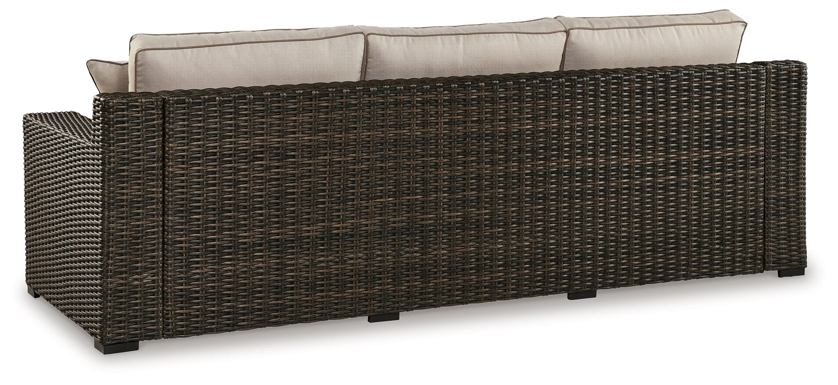 Coastline Bay brown outdoor sofa fabric swatch
