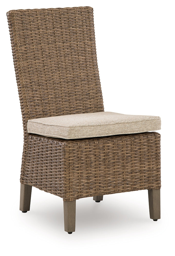 Laguna Beige Heights bench seat angled view