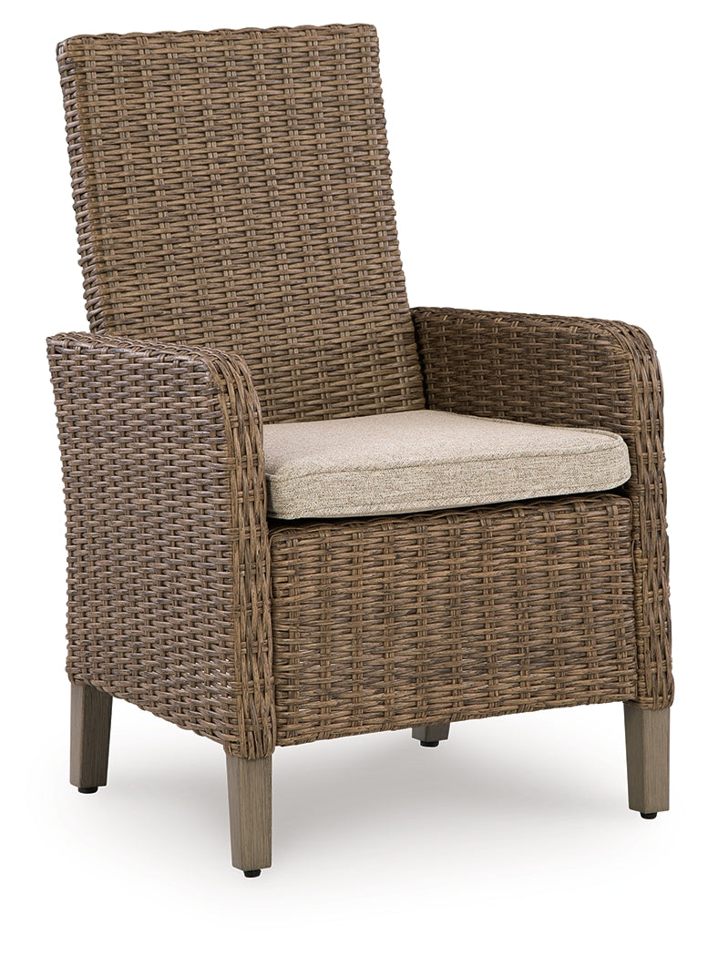 Laguna Heights beige arm chair with cushion detail