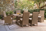 Laguna Beige Heights Outdoor Dining Table and 6 Chairs