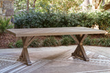 Laguna Heights Outdoor Dining Table corner angle