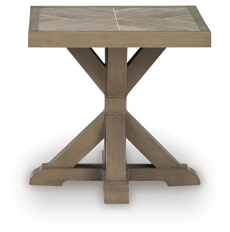 Laguna Heights Outdoor End Table head-on view