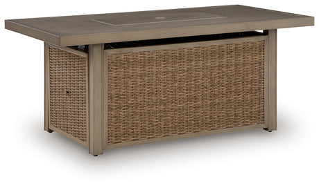 Laguna Heights Outdoor Fire Pit Table back view