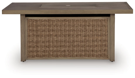 Laguna Heights Outdoor Fire Pit Table head-on view