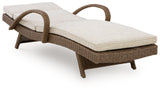 Laguna Heights Chaise Lounge back angle showing frame