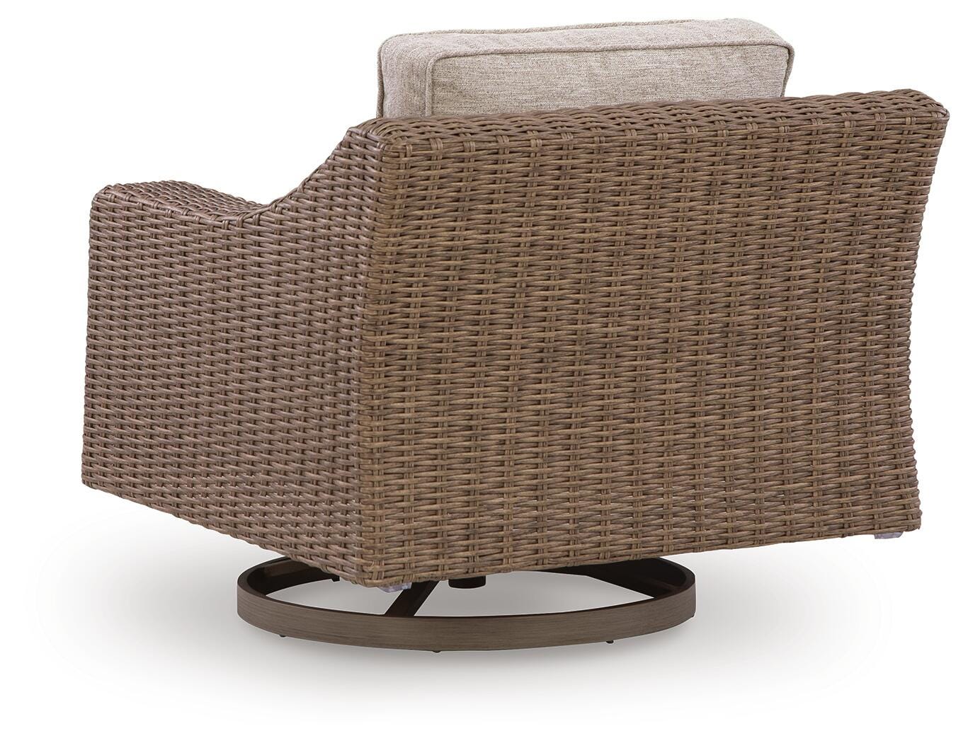 Laguna sofa side angle with beige cushions