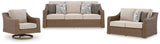 Laguna Heights outdoor loveseat, head-on angle
