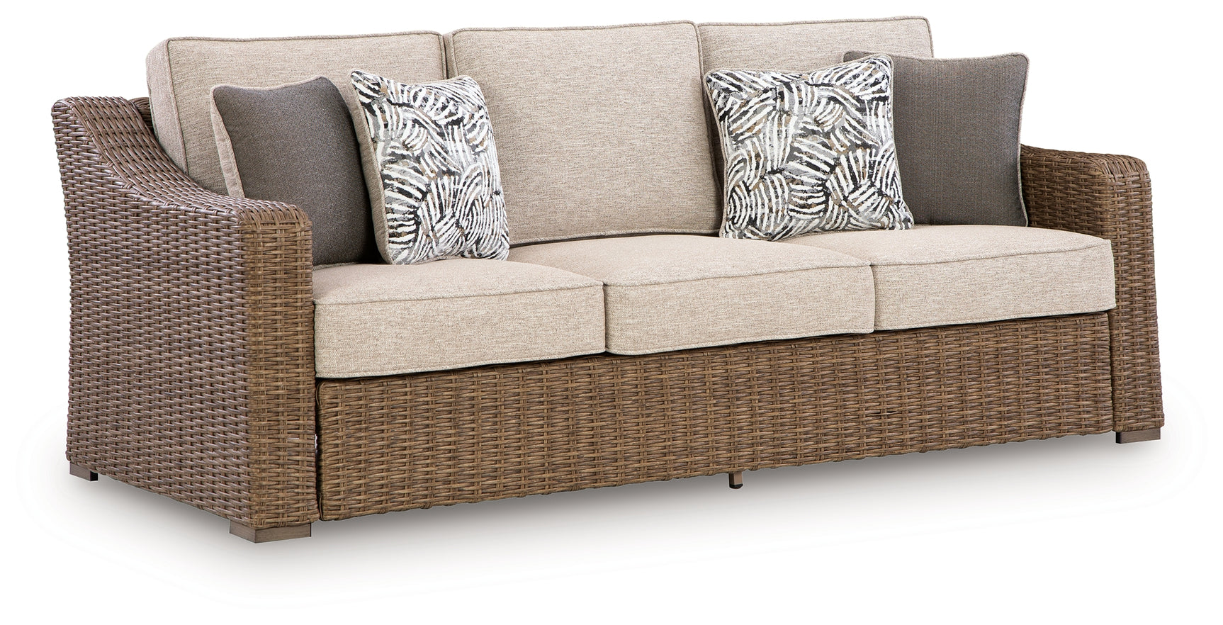 Laguna Beige outdoor sofa, back view