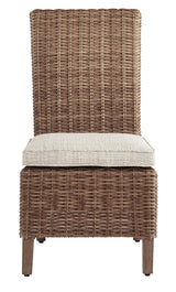 Beachcroft Beige Side Chair with Cushion back view