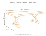 Beachcroft Beige Outdoor Dining Table with 4 Chairs and Bench set - outdoor dining furniture in beige
