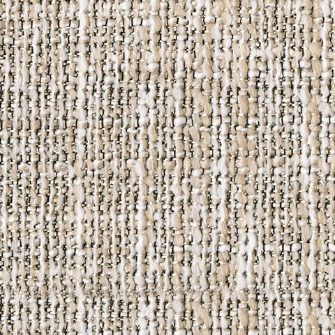 Close-up of beige Nuvella® fabric cushion swatch