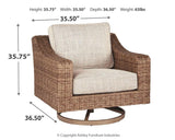Beachcroft Lounge Chair dimensions diagram