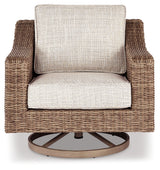 Back view of outdoor sofa