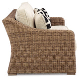Loveseat cushion arrangement