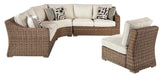 Beachcroft 4-piece outdoor seating set with loveseat and chairs - top view