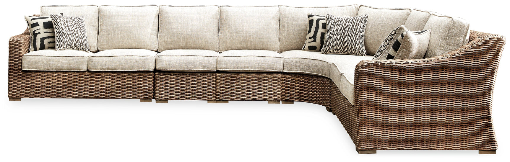 Full set grouped on wooden deck outdoor area