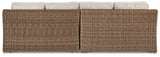 Removable cushion fabric swatch