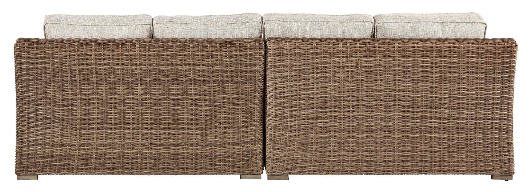 Beachcroft Beige Loveseat sectional back view