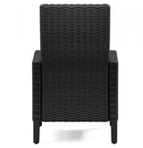 Back angle of dining chair with cushion