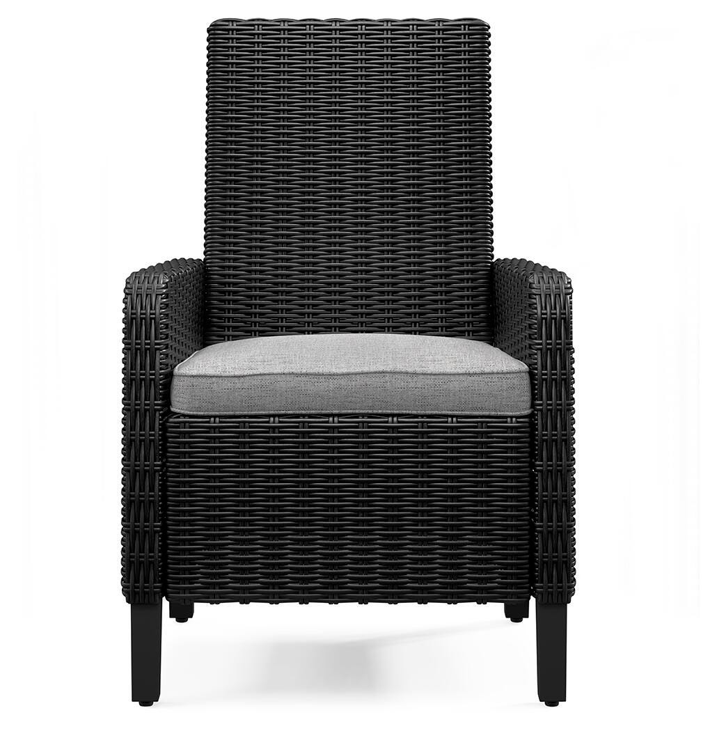 Front view of chair cushion details