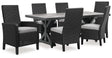 Chair with light gray removable cushion, side angle