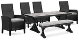 Matching chair with black frame and light gray seat, side angle
