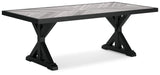 Set assembled in outdoor setting
