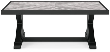 Top view of Beachcroft coffee table and sofa set