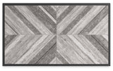 Close-up of Beachcroft table leg detail in black finish