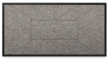 Beachcroft outdoor fire pit table and four chairs in black and light gray