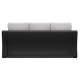 Beachcroft outdoor sofa side angle showing frame finish