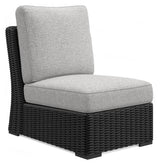 Armless chair included in Beachcroft 5-piece sectional