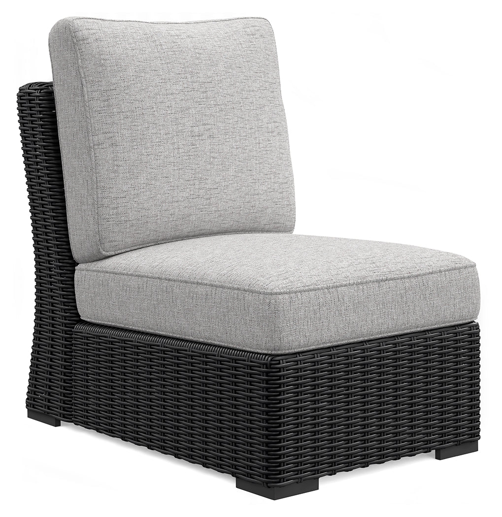 Armless chair included in Beachcroft 5-piece sectional