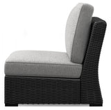Back view of Beachcroft sectional showing frame
