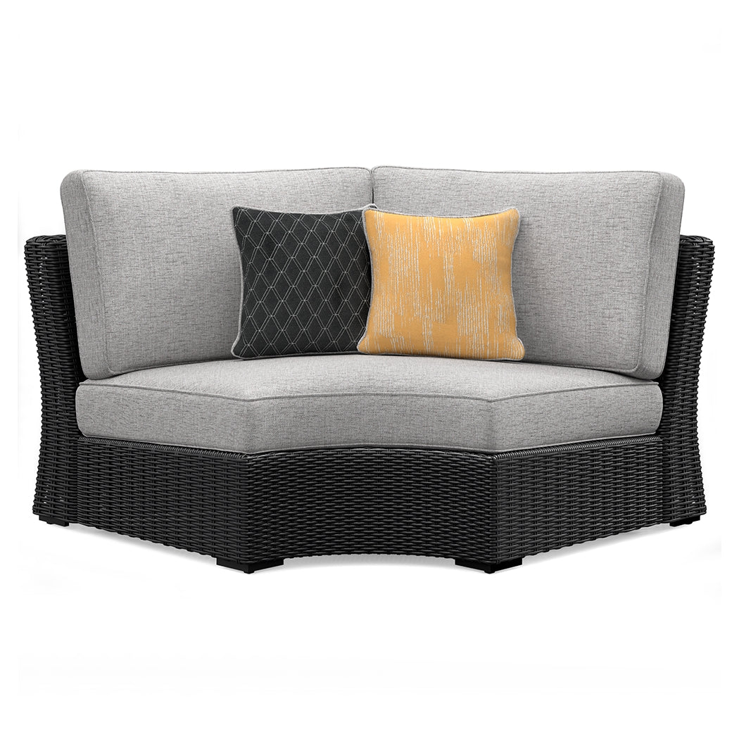 Throw pillows on Beachcroft sectional