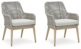 Side angle of outdoor resin wicker chair