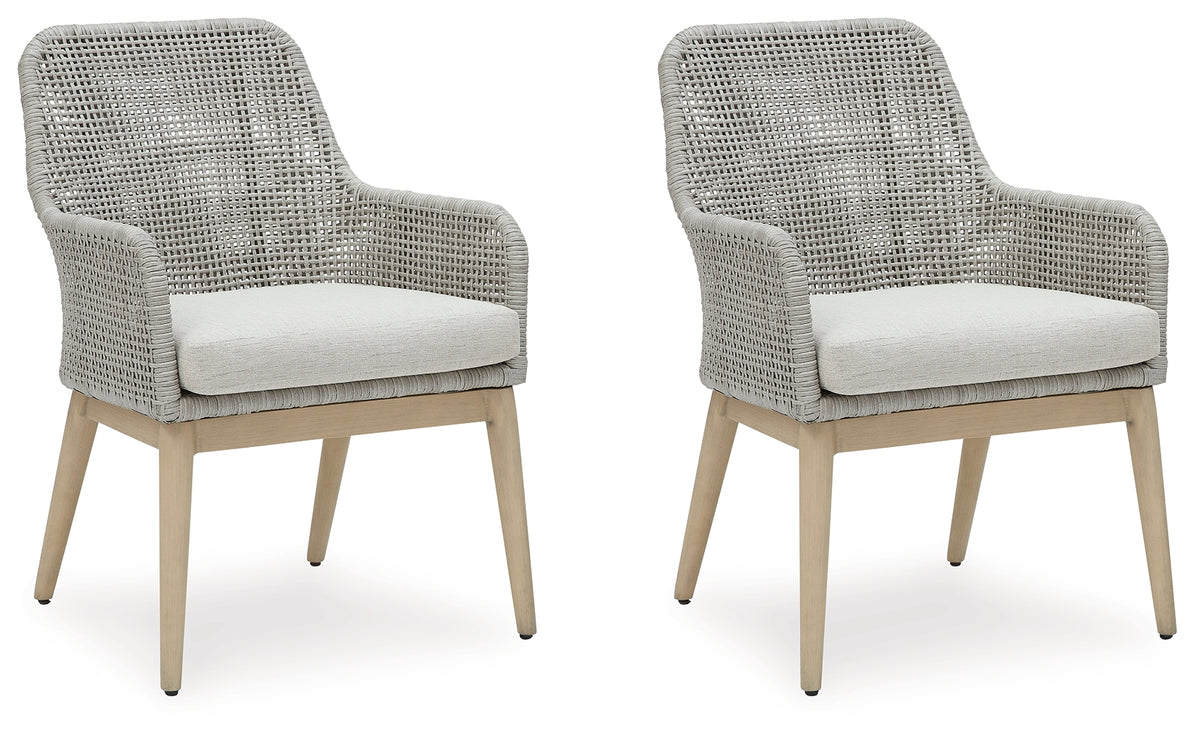 Side angle of outdoor resin wicker chair