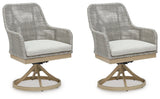 Seton Creek Outdoor Dining Chair - side swivel view