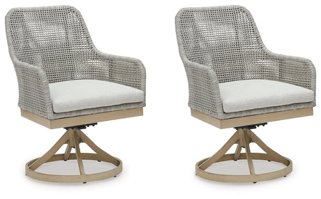 Seton Creek Outdoor Dining Chair - side swivel view
