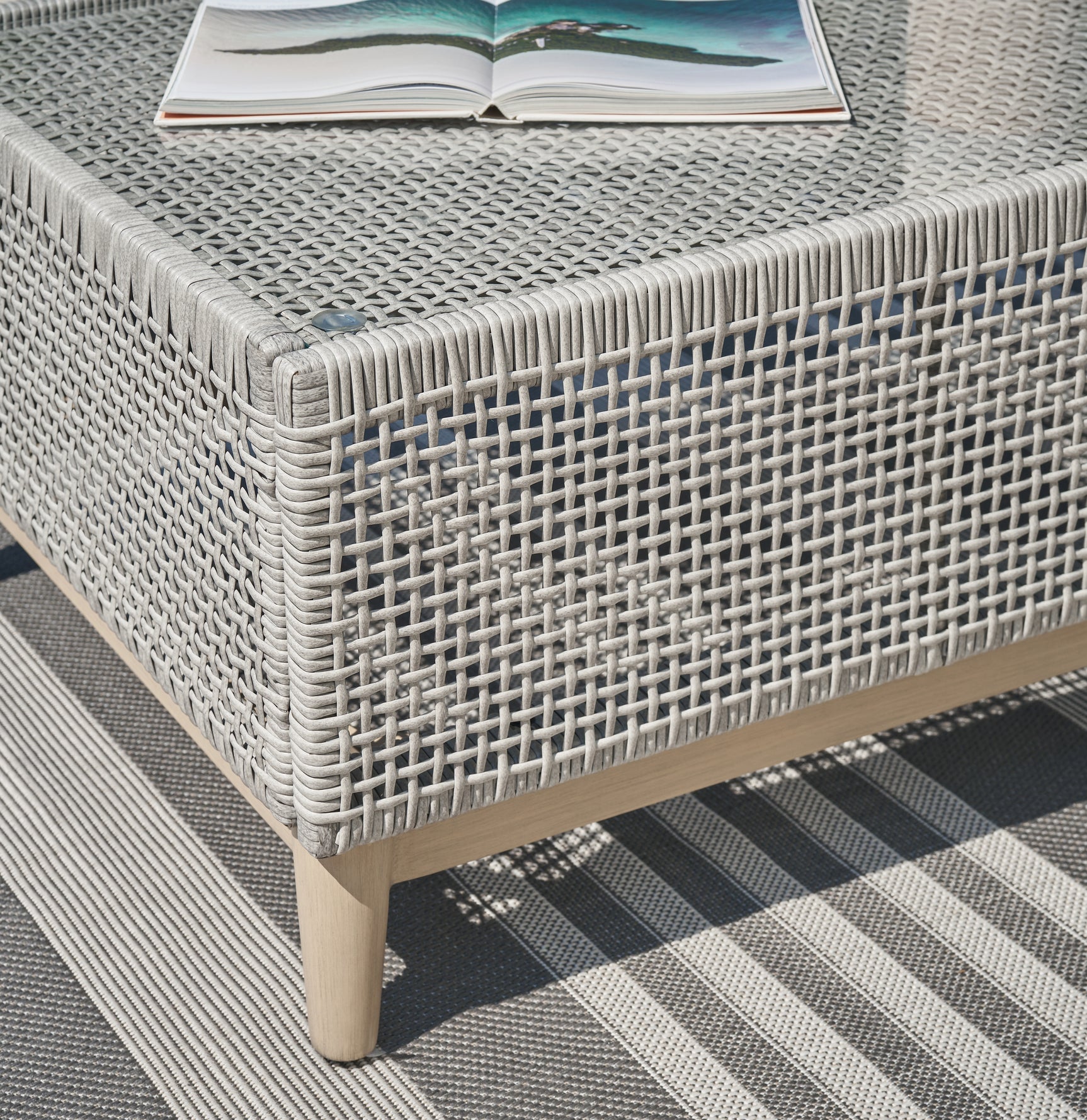 Seton Gray Creek Outdoor Sofa and Loveseat with Coffee Table