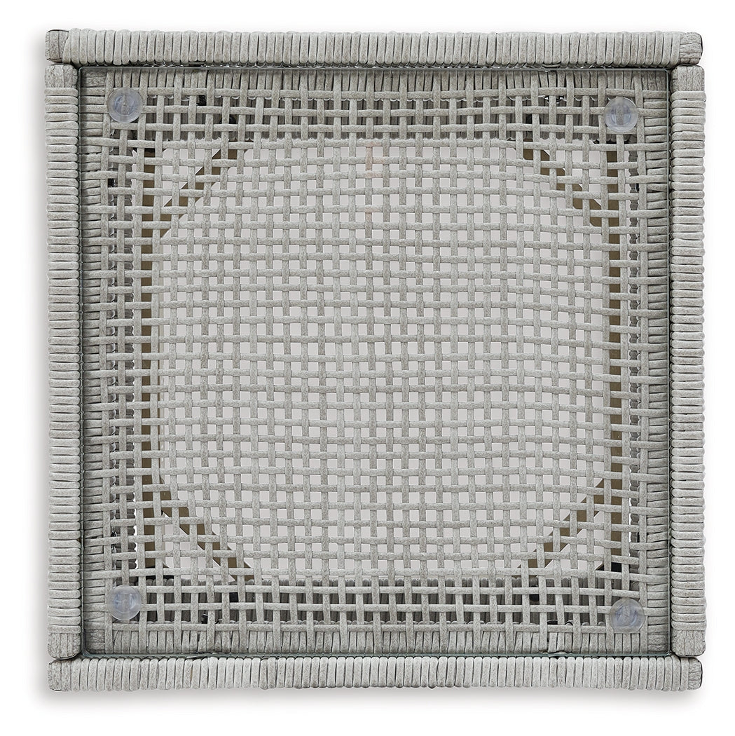 Top view of end table surface