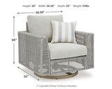 Seton Gray Creek set dimensions illustration