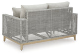 Seton Gray Creek Outdoor Sofa and Loveseat with Coffee Table