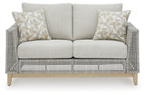Seton Gray Creek Outdoor Sofa and Loveseat with Coffee Table