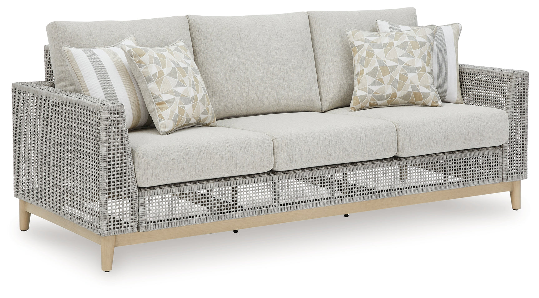 Seton Gray Creek Outdoor Sofa and Loveseat with Coffee Table