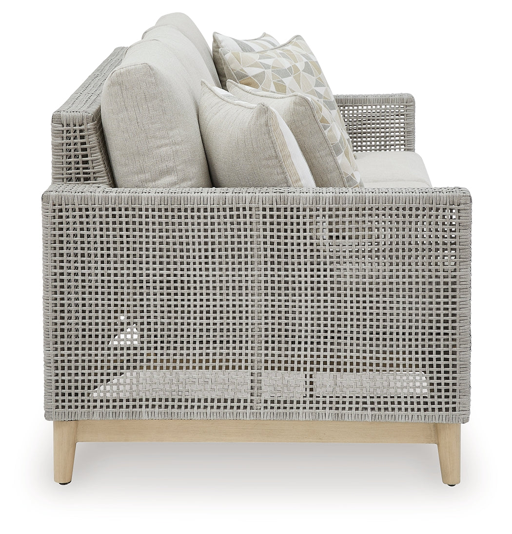 Seton Gray Creek Outdoor Sofa and Loveseat with Coffee Table