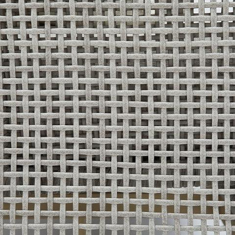 Seton Creek Gray Outdoor Ottoman metal finish detail