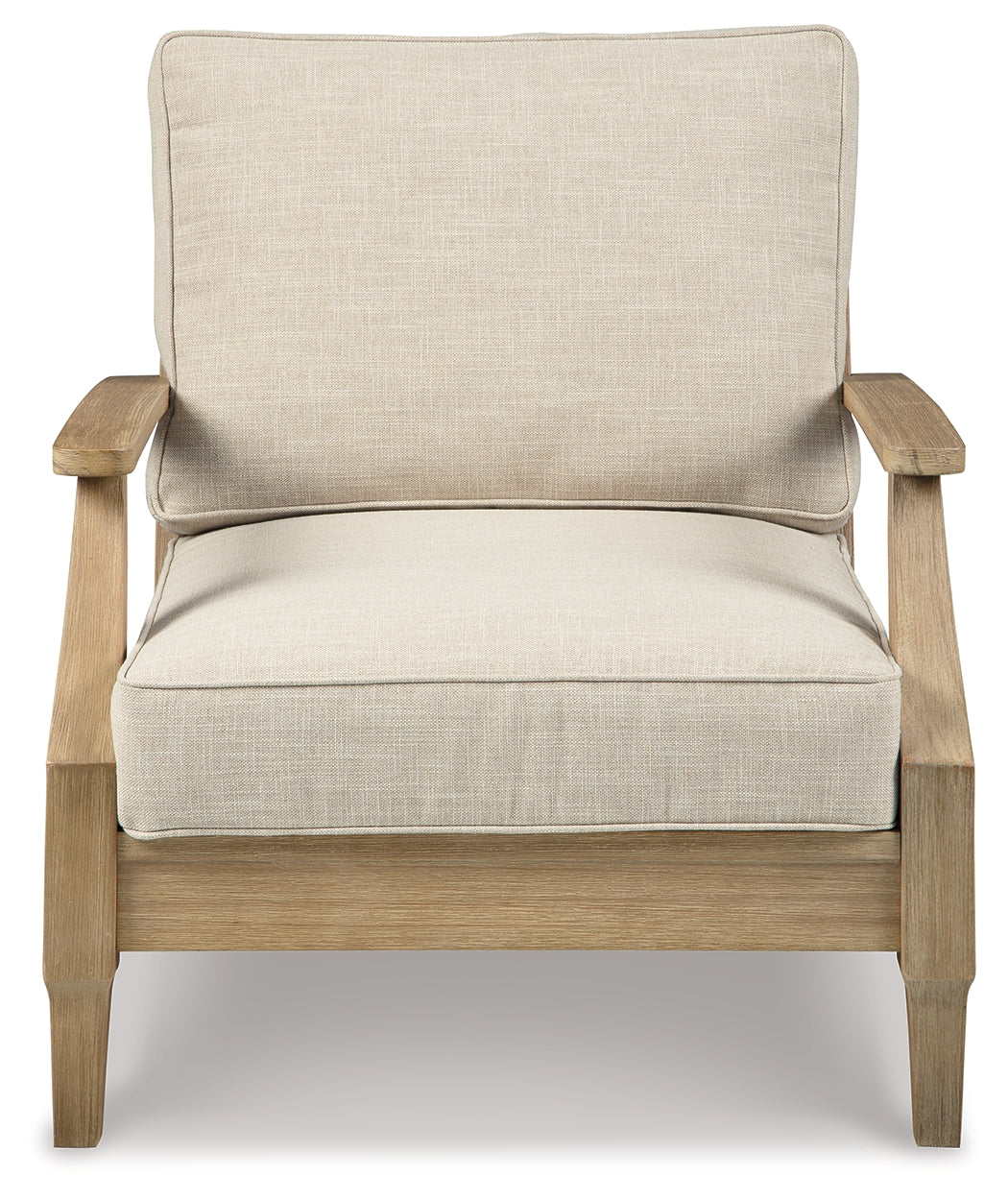 Clare Beige outdoor chair back view