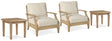 Clare outdoor lounge chair side view