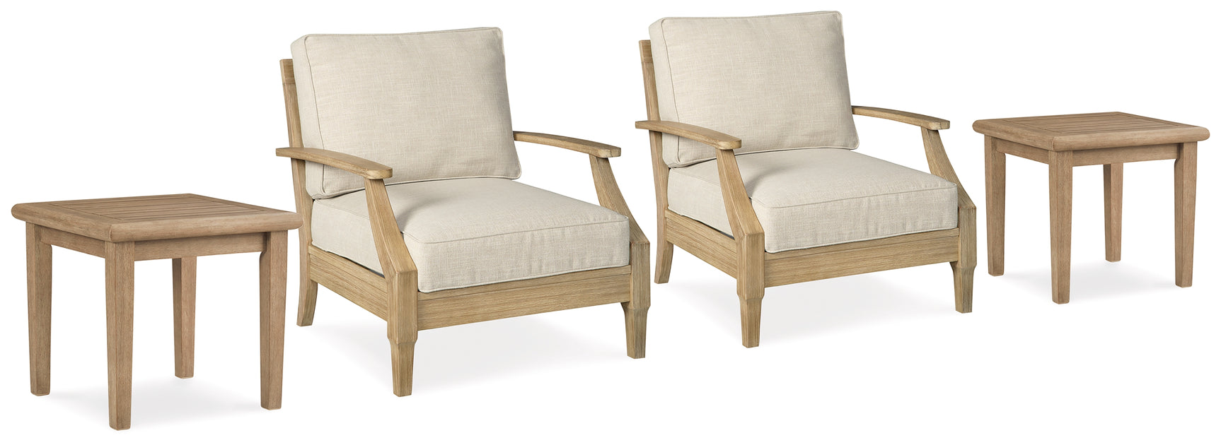 Clare outdoor lounge chair side view